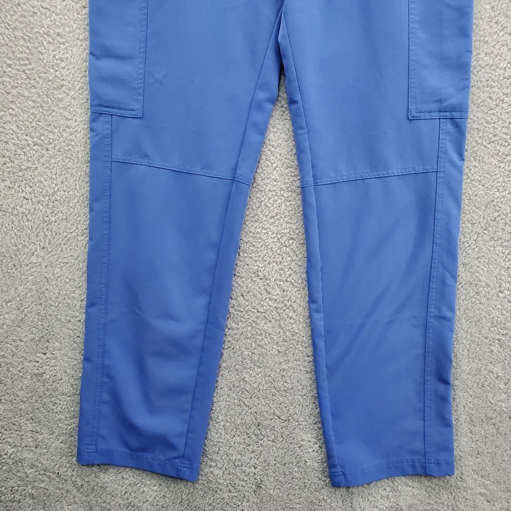 Figs Axim Cargo Scrub Pants Mens Medium Blue T2001